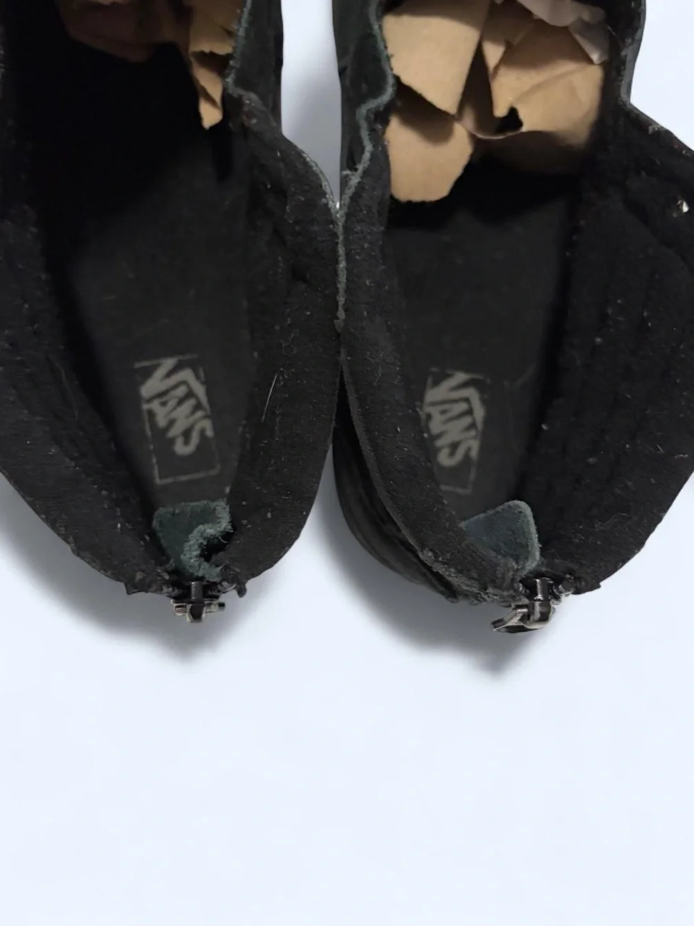 Vans Black High-Top Skate Sneakers with Gum Sole